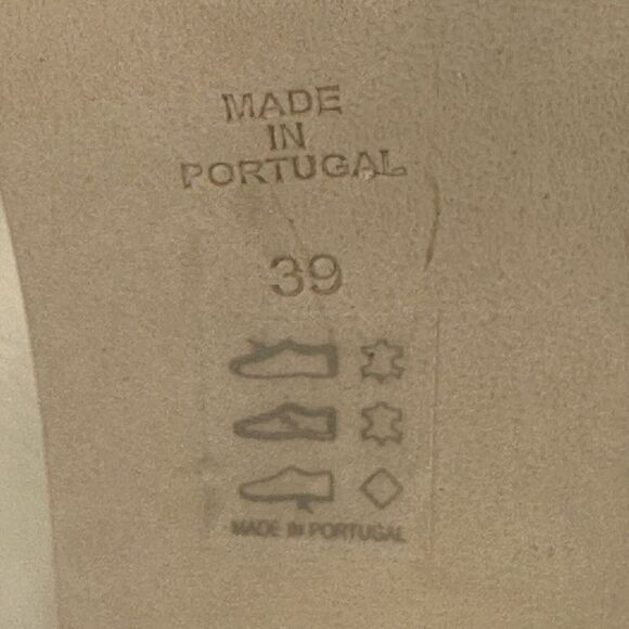 Free People Sienna Ankle Boot Square Toe Butter Cream Leather US 8.5 Block Heel - Picture 12 of 12